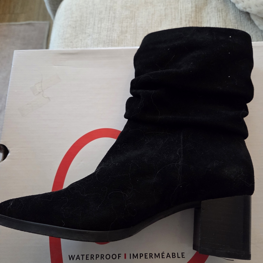 Elegant Black Heeled Boots